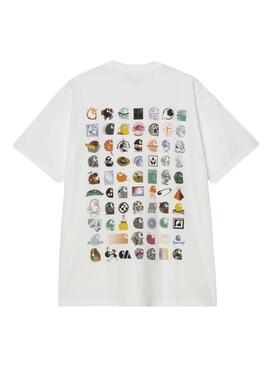 Camiseta Carhartt Logo Archive blanco para hombre