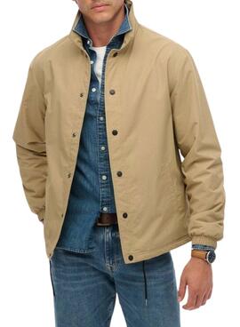 Chaqueta Superdry Nylon Coach camel para hombre
