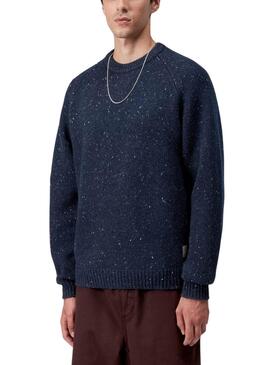 Jersey Carhartt Anglistic azul marino para hombre