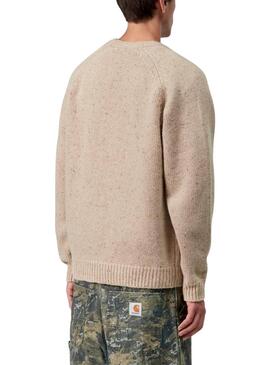 Jersey Carhartt Anglistic beige para hombre