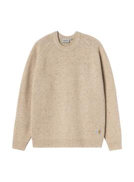 Jersey Carhartt Anglistic beige para hombre