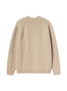 Jersey Carhartt Anglistic beige para hombre