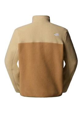 M YUMIORI 1/4 ZIP Utility Brown