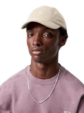 Gorra Carhartt Harlem pana beige para mujer y hombre