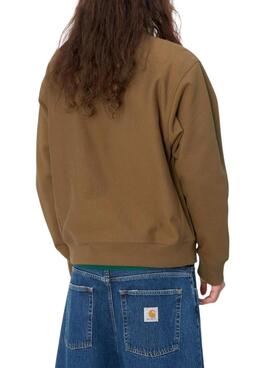 Sudadera Carhartt Half Zip marrón para Hombre