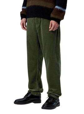 Pantalón Carhartt Newel pana verde para hombre