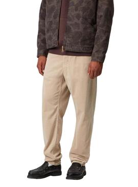 Pantalón Carhartt Newel pana beige para hombre