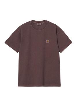 Camiseta Carhartt Dyed granate para hombre