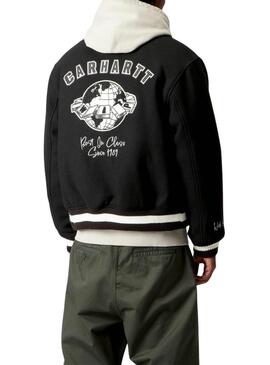 Cazadora Carhartt World Class Varsity negro para hombre