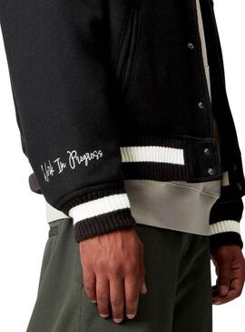 Cazadora Carhartt World Class Varsity negro para hombre