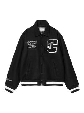 Cazadora Carhartt World Class Varsity negro para hombre