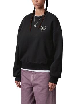 Sudadera Carhartt Hearts negro para mujer