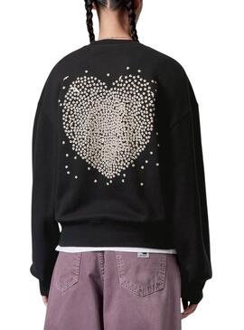 Sudadera Carhartt Hearts negro para mujer