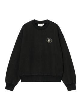 Sudadera Carhartt Hearts negro para mujer