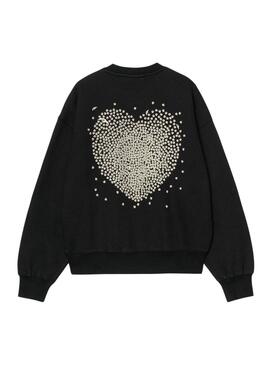 Sudadera Carhartt Hearts negro para mujer