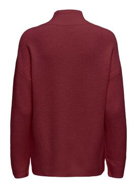 Jersey Only Katia granate para mujer