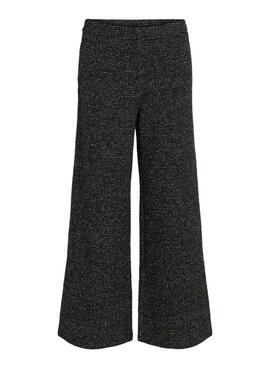 Pantalón Vila Vimirno boucle negro para mujer