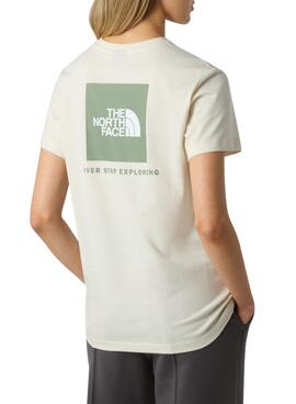 Camiseta The North Face Box beige para mujer