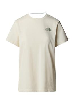 Camiseta The North Face Box beige para mujer