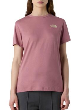 Camiseta The North Face Box rosa para mujer