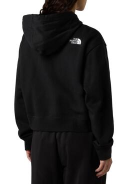 Sudadera The North Face Essential Crop negro para mujer