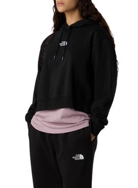 Sudadera The North Face Essential Crop negro para mujer