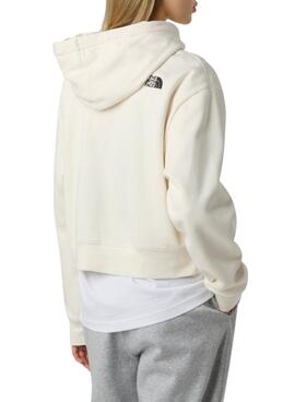 Sudadera The North Face Essential Crop blanco para mujer