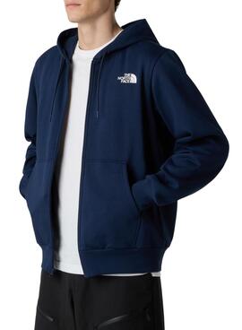 Sudadera The North Face Dome Full Zip azul para hombre
