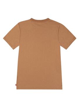 Camiseta Levis básica naranja para niño