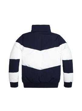 Cazadora Tommy Hilfiger Chevron Color Block Azul