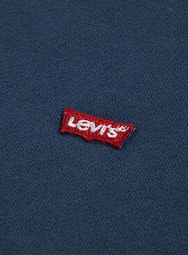 Sudadera Levis Cutoff azul para niño