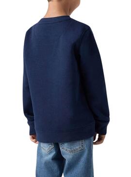 Sudadera Levis Mini Logo azul para niño