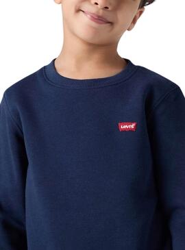 Sudadera Levis Mini Logo azul para niño
