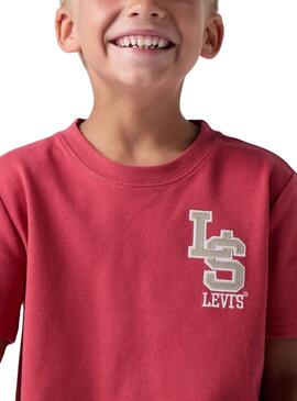 Camiseta Levis Streamline rojo para niño