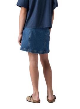 Falda vaquera Levis con botones para niña
