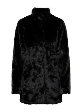 Chaqueta de pelo sintético de Only Onlvida negro para mujer