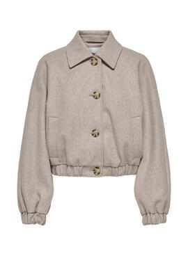 Chaqueta Only Onlnancy gris para mujer