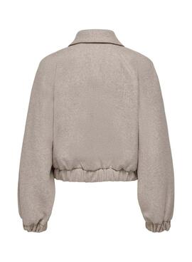 Chaqueta Only Onlnancy gris para mujer