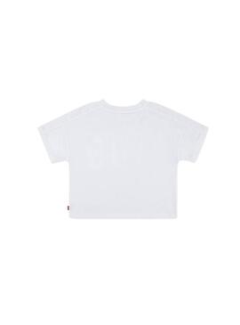 Camiseta Levis Meet and Greet blanco para niña
