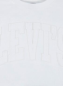 Camiseta Levis Meet and Greet blanco para niña