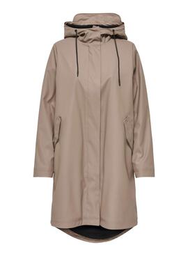 Chubasquero Only Onlelisa camel para mujer
