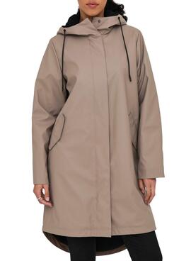 Chubasquero Only Onlelisa camel para mujer
