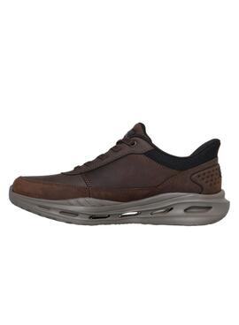 Zapatillas Skechers Arch Fit marrón para hombre