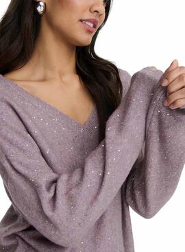 Jersey Only Onlarizona violeta lentejuelas para mujer