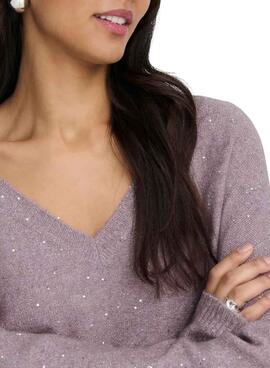 Jersey Only Onlarizona violeta lentejuelas para mujer