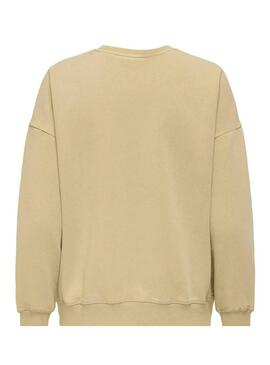 Sudadera Only Sinna beige para mujer