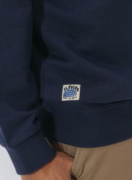 Sudadera El Pulpo Esquimal azul para hombre
