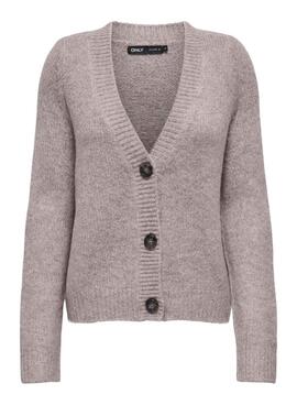 Cárdigan de punto Only Zoey morado para mujer