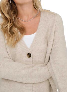 ONLZOEY L/S REGULAR CARDIGAN KNT WhiecapGray Melan