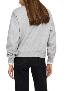 Sudadera Only Onjo gris para mujer